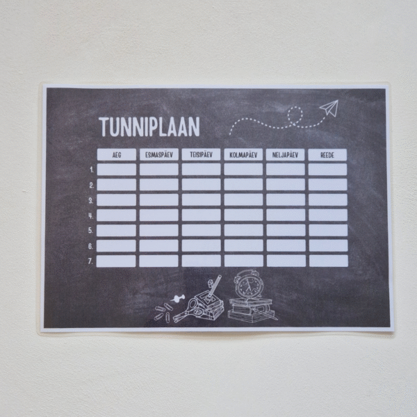 Lamineeritud tunniplaan "Tahvel" - Image 2