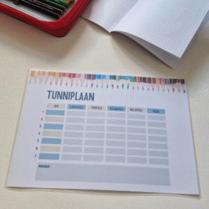 lamineeritud tunniplaan