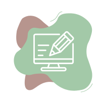 Temaatiline ikoon kujutamas arvutit